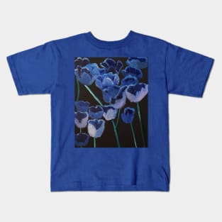 Poppy delight oil painting by Tabitha Kremesec Kids T-Shirt